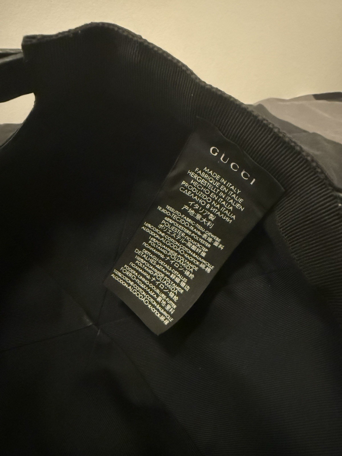 Authentic Gucci Monogram Web Stripe Baseball Cap - image 5