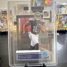 2022 Panini Clearly Donruss Rated Rookie Treylon Burks Titans Clear #62 Football
