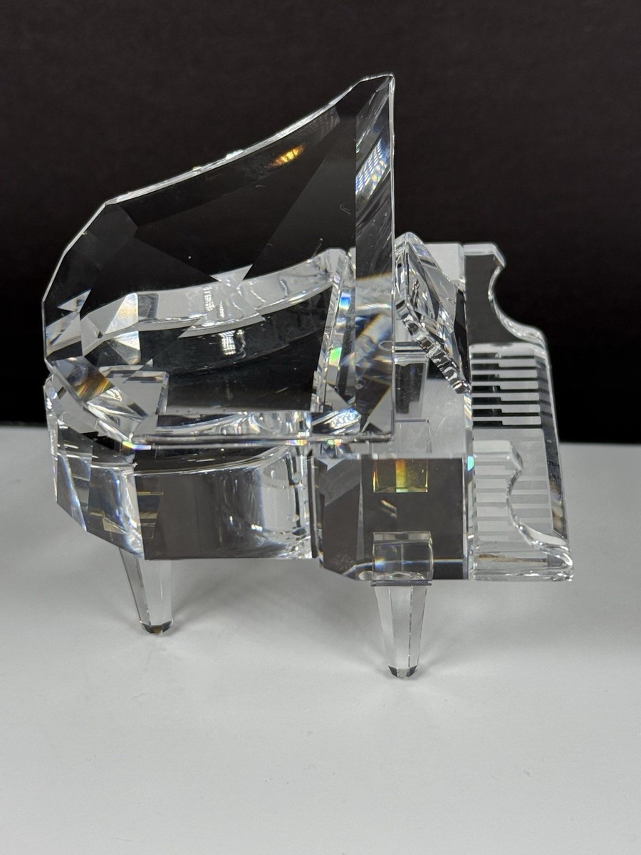 Swarovski crystal grand piano retired marked/no stool | eBay