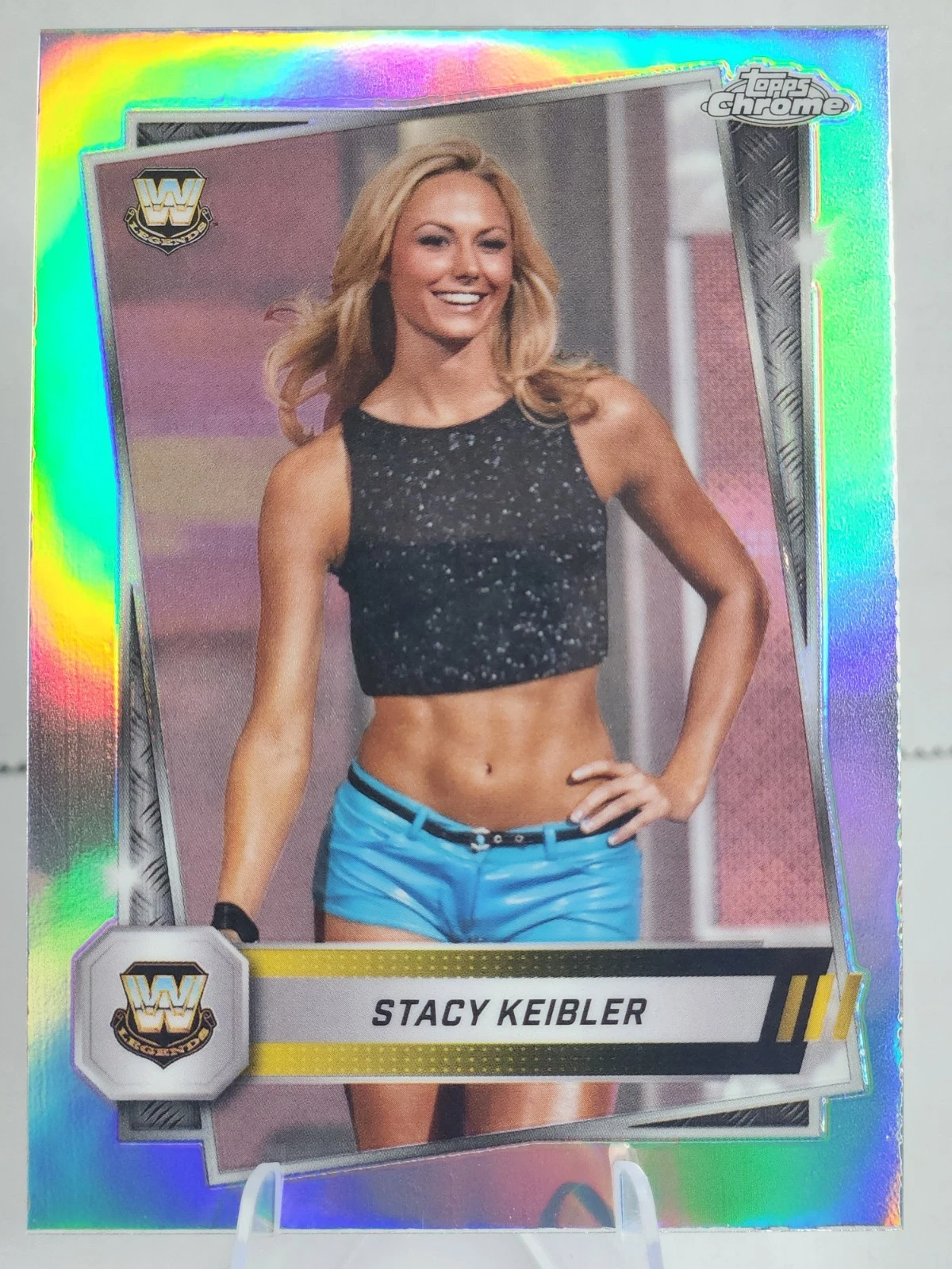 2025 Topps Chrome WWE Stacy Keibler #85 Silver Refractor