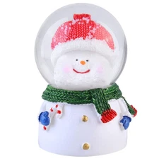 Cabilock Christmas Snow Globe with Light Christmas Snowman Snow Globe for Kid...