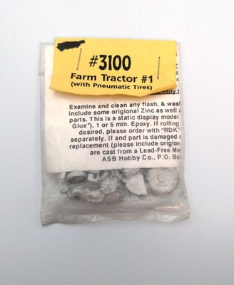 ASB Hobby Co. 3100 HO Scale Farm Tractor #1 Kit w/Pneumatic Tires