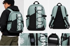 Element Backpack Sage Green Black Ripstop Skate School Bag New With Tags