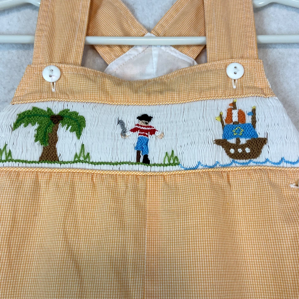 Mameluco Petit Ami Pirata Bebé Niño Talla 18M Naranja Playa Costera Marítima Foto 2 de 4