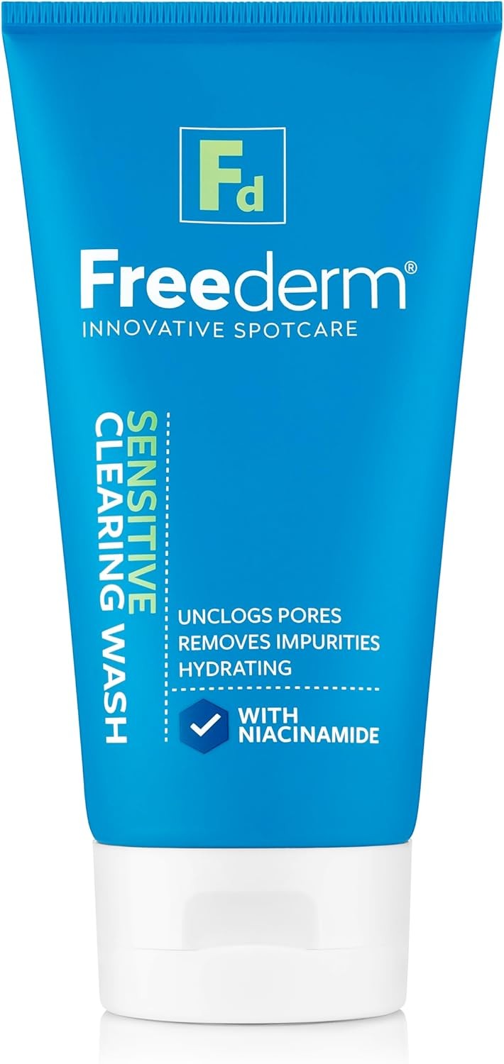 Freederm Sensitive Clearing Face Wash For Spot Prone Skin, Unclogs Pores And Re
