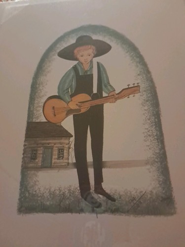 P. Buckley Moss Lithograph. "Ready for My Lesson". #94 of 1000. 2003. - Picture 3 of 7