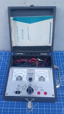 Conar Appliance Tester Model 200 With Case,  Probes, & Power Adapter, w18