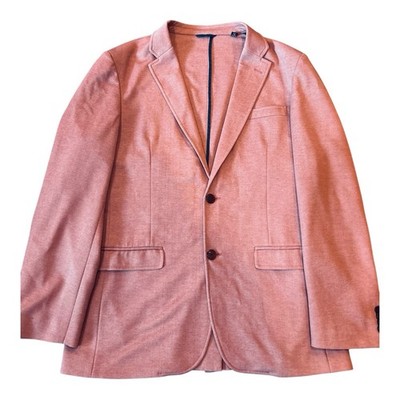 Ben Sherman Men's Light Red Blazer/Sportcoat 40 Regular Cotton Blend
