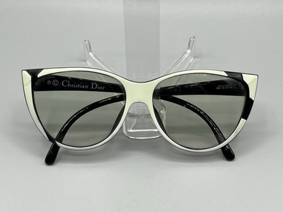 Christian Dior Vintage Brille Sonnenbrille 80er Jahre Modell 2349 schwarz/weiß