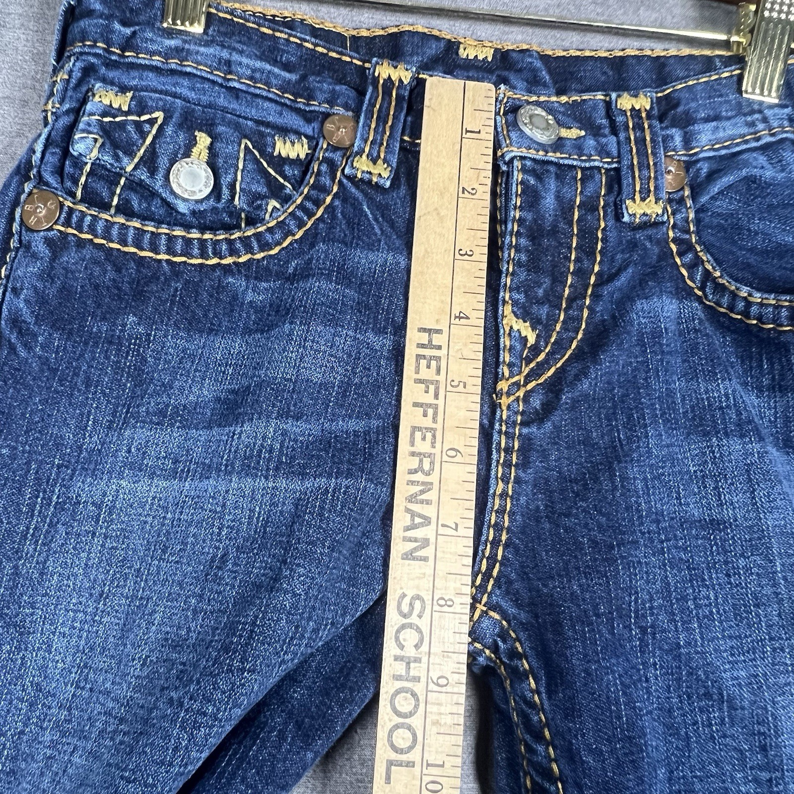 True Religion Billy Big T Blue Jeans  Size 14 Boot Cut Stitching (27x25) thumbnail 10