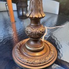 Salem Bros Art Nouveau Table Large Slag Glass Metal Tiffany Style Early 20c Lamp — photo 3