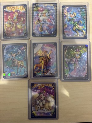 Disney Kiratto Tenyo Zodiacs: 7Card Lot :Pisces, Libra, Capricornus, Aries, Leo,