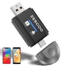 2-in-1 Wireless CarPlay Adapter  Android Auto Wireless Adapter, Plug  Play US