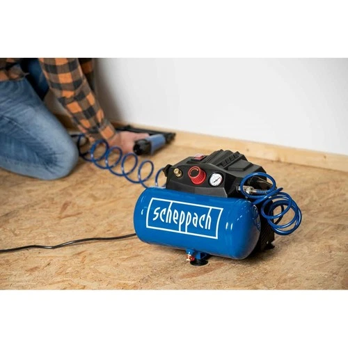 Scheppach Kompressor HC06 ölfrei 8bar 1200W + 5 m Sprialschlauch - Bild 11 von 17