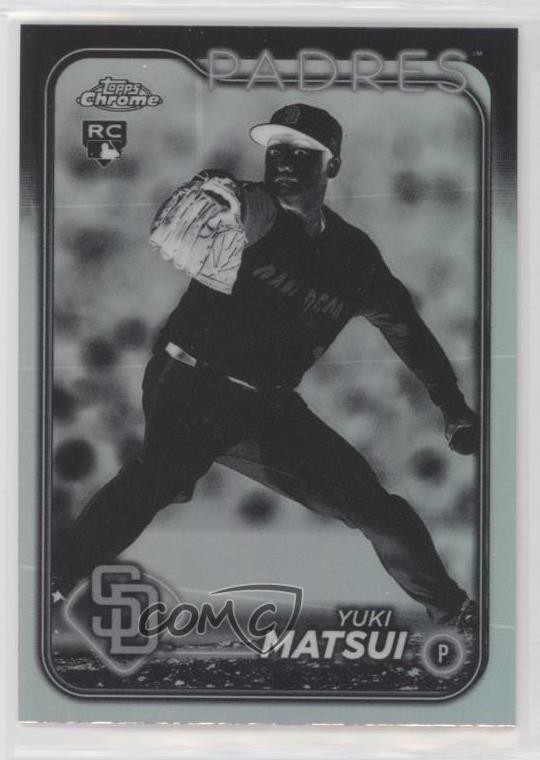 2024 Topps Chrome Update Negative Refractor Yuki Matsui #USC187 1cl8