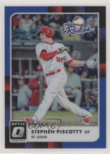 2016 Panini Donruss Optic The Rookies Blue 58/149 Stephen Piscotty #TR6 5x3