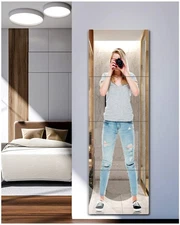 Unbreakable Full Length Mirror for Wall Mounted, over the Door Mirror, Full Body