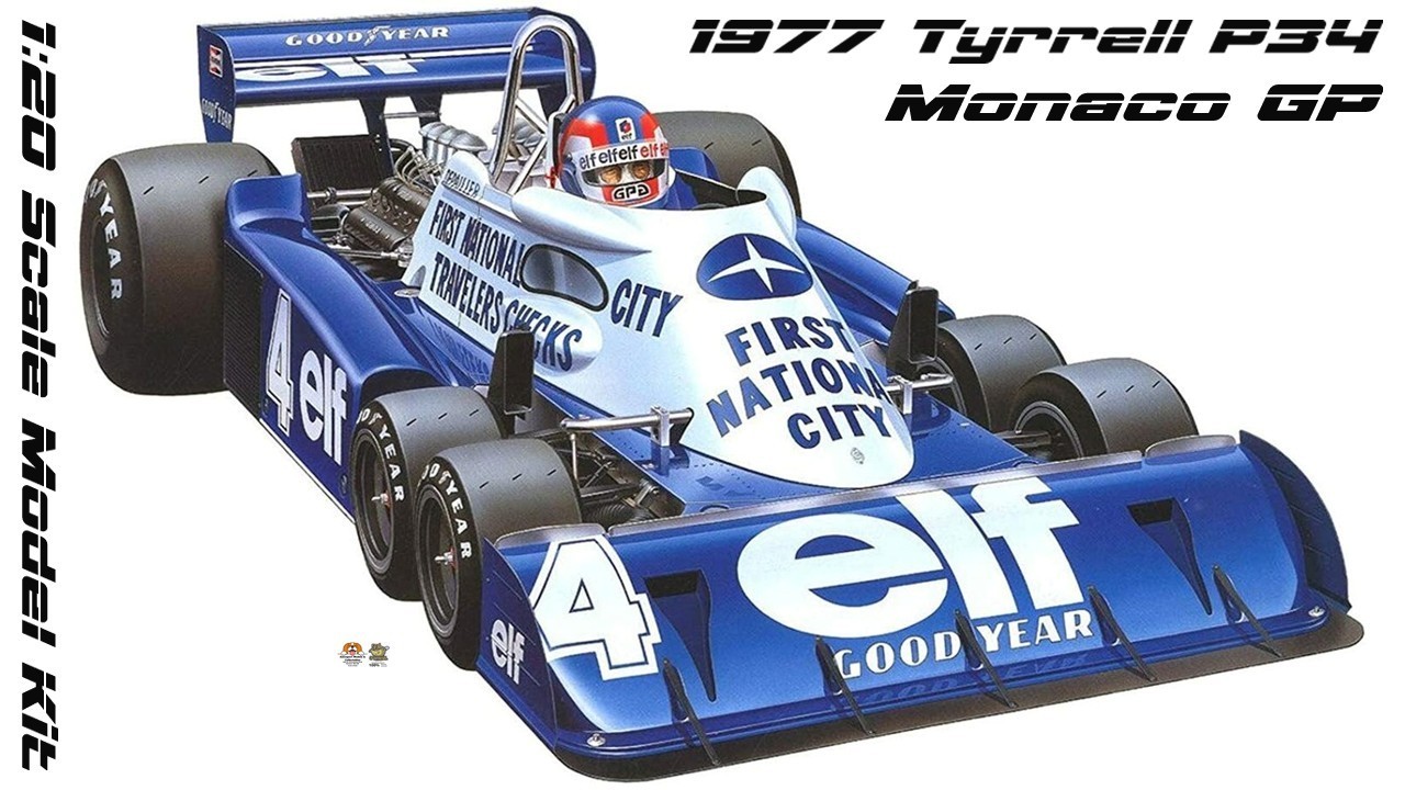 1:20 1977 Tyrrell P34 Ford scale model kit by Tamiya.