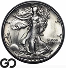1940-S Walking Liberty Half Dollar, Premium Quality Solid Gem BU+