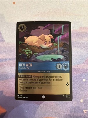 Hen Wen - Prophetic Pig 138/204 Whispers in the Well Cold Foil