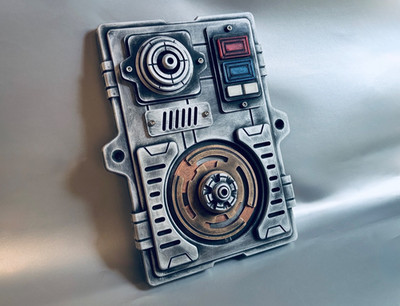Wall Mount Control Panel V2 - Sci-fi Prop Plaque - Star Wars Galaxy's Edge