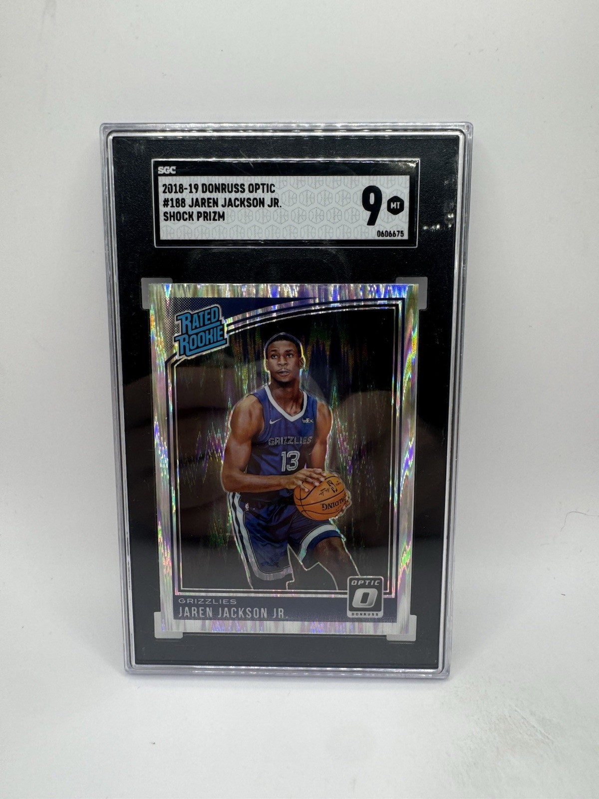 2018 PANINI DONRUSS OPTIC SHOCK #188 JAREN JACKSON JR. ROOKIE RC SGC 9