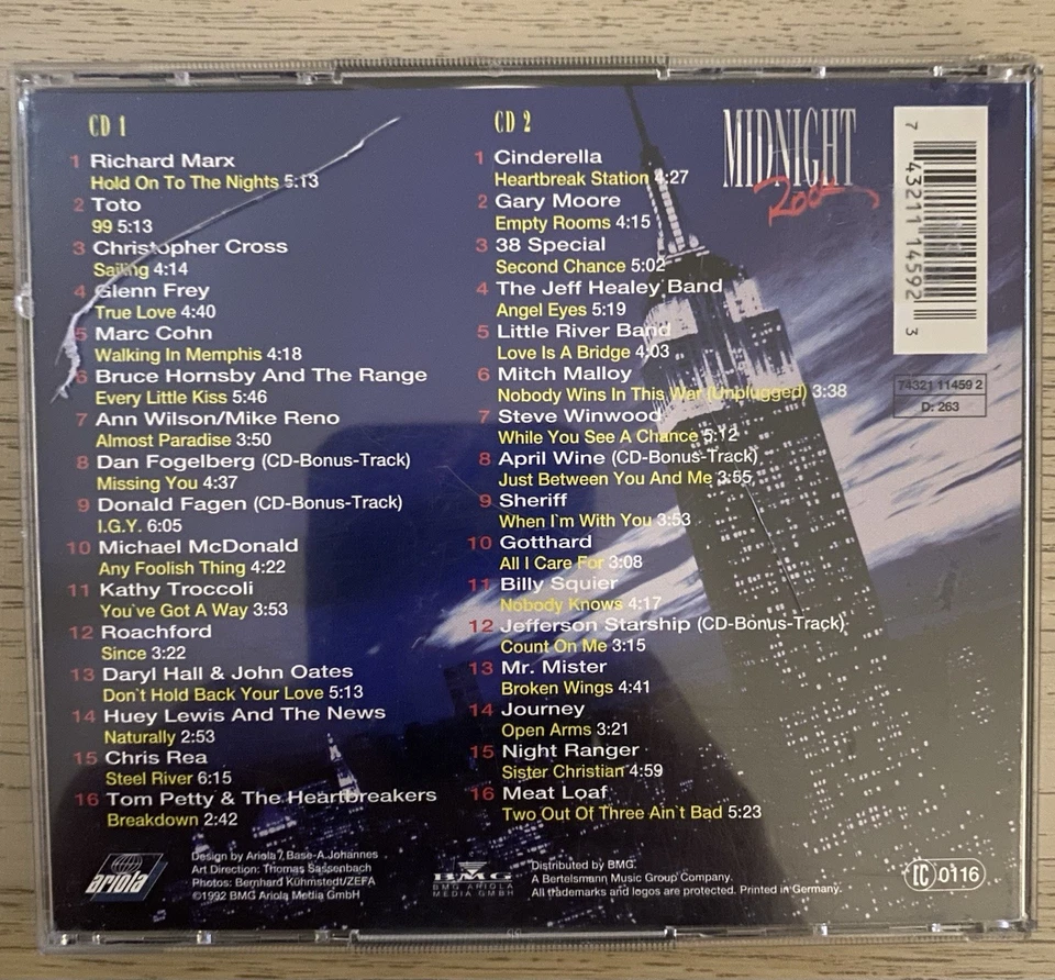 Midnight Rock - 2 CD Set, 1992, Top Interpreten, Siehe detaillierte Fotos - Bild 2 von 4