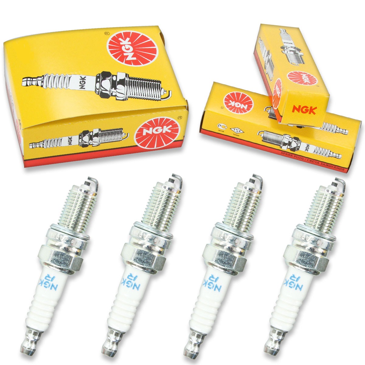 4pcs 05-07 KTM 450 SMR NGK Standard Spark Plugs 449cc 27ci Kit Set Engine is