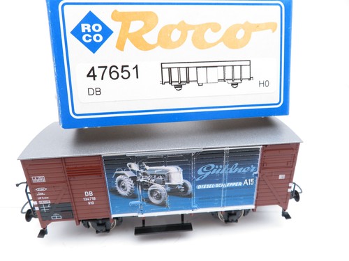 362H0 /3 - Roco H0 47651 - ged. Güterwagen DB Schlepper Güldner - top in OVP | Condition: Gebraucht