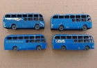 4x Matchbox by Lesney No.58 Vintage Diecast Blue BEA Coaches Playworn Condition