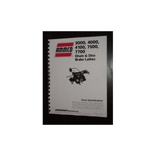 Ammco 3000 4000 4100 7500 7700 Brake Lathe Parts Manual Ammco 3000 4000 4100 7500 7700 Brake Lathe Parts Manual