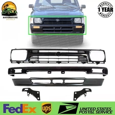 New Front Grille + Bumper +Valance + Bracket kit For 1992-1995 TOYOTA PICKUP 2WD