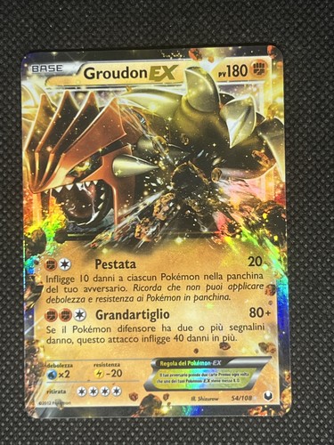 Groudon EX 54/108 Dark Explorers Holo (Italian)