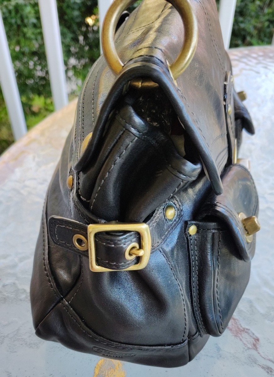 Coach MEDIUM 11128 Vintage 65th Anniversary Legacy Leigh Black