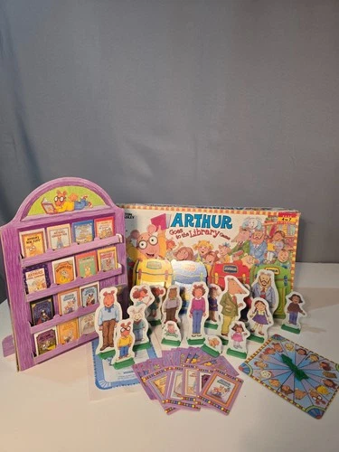 VINTAGE Arthur Goes to the Library Board Game 1996 Milton Bradley COMPLETE