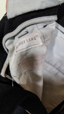 Pantalon Polaire Helmut Lang Archive Vintage Noir - Taille 42 (30x29) - Italie - Style Astro - Occasion TB