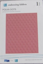 Lifestyle Crafts/QuicKutz Embossing Folders, Polka Dots, 1 Folders, EF-A2-038
