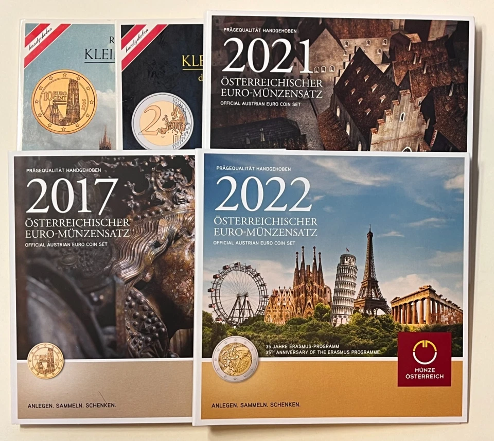 Österreich Austria Euro KMS Kursmünzensätze BU 2002 - 2022, AUSWAHL (R12-7 - Bild 1 von 1