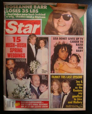 STAR MAGAZINE~APR 11,1989~FAMILY TIES FINALE/MICHAEL J FOX~OPRAH WINFREY  WEDDING