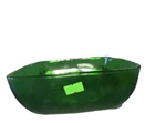 RARE MCM Anchor Hocking Forest Green Glass Dessert Bowl Kitchen Dishes Decor