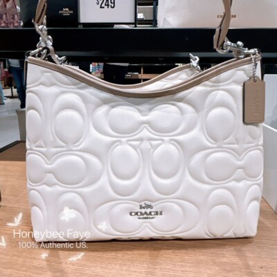 NWT Coach Laurel Shoulder Bag In Blocked Signature Leather CZ184