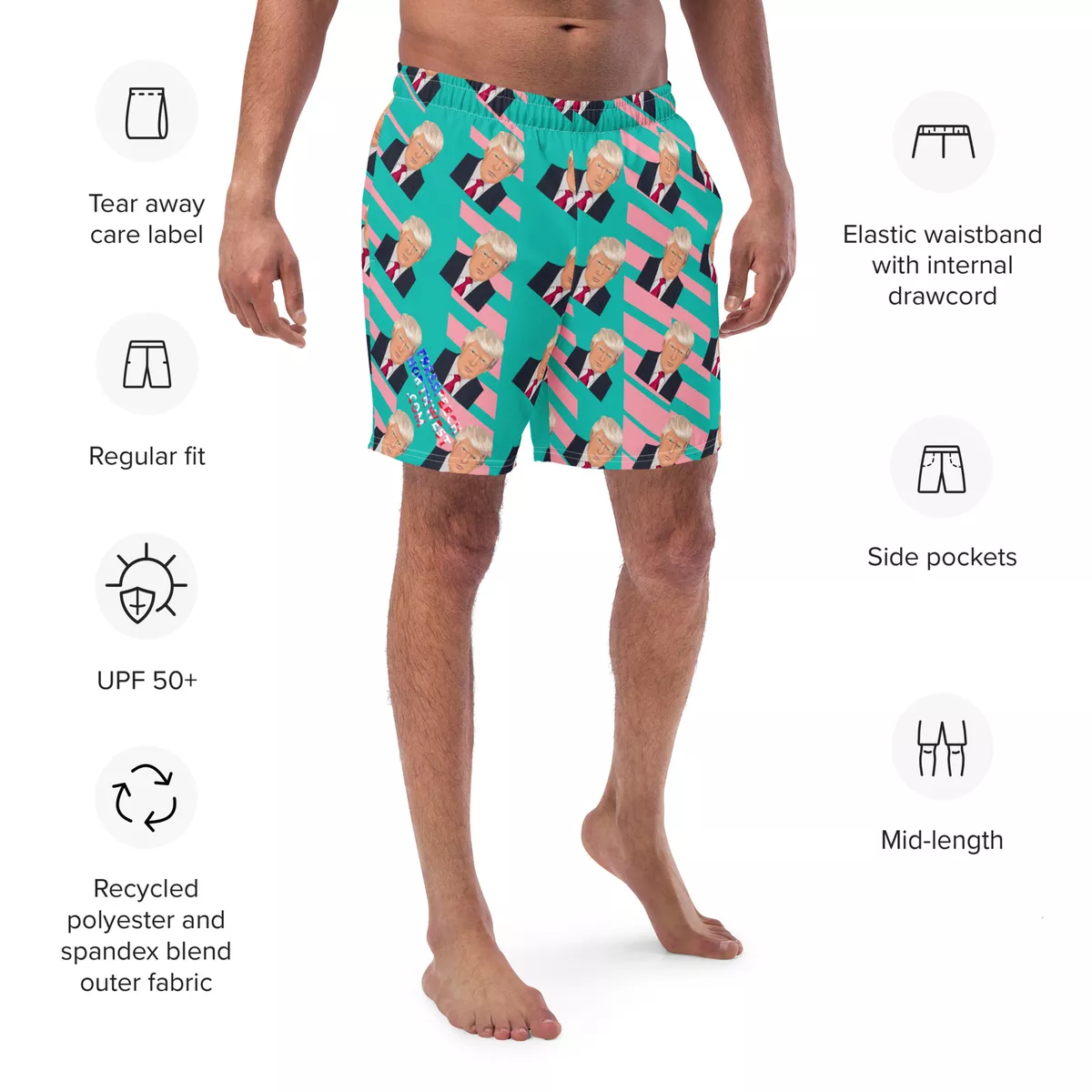 Swim trunk length guide shop