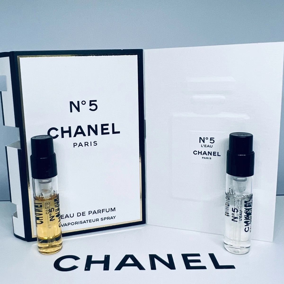 CHANEL N°5 Eau de Parfum & N°5 L'EAU Eau de Toilette Sample Spray 1.5ml /  0.05oz