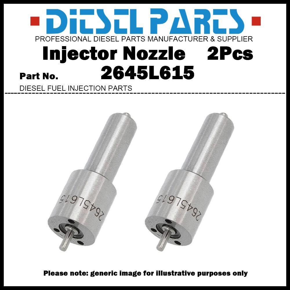 2Pcs Fuel Injector Nozzle 2645L615 for Perkins 1004-4T 1004.40T