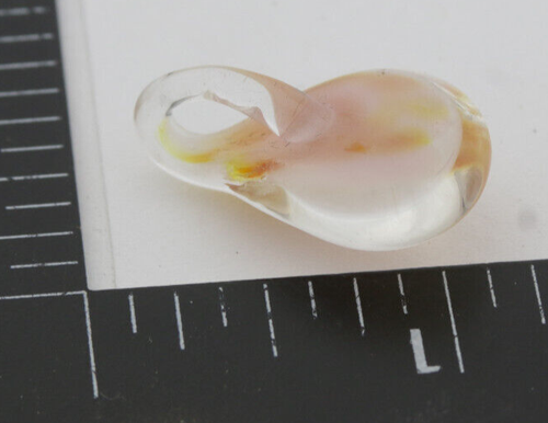 Jeremy Sinkus Glass Pendant Original Orange Dollop Handcrafted Shelburne Falls - Picture 3 of 3