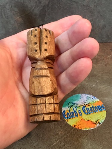 Hawaii Tiki handgeschnitzt Naturholz Ornament