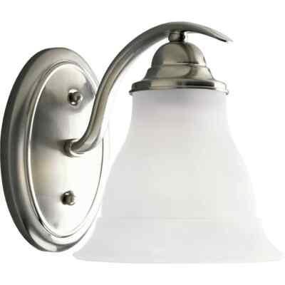Progress Lighting P3190-09 Trinity 1 Light 6.5'' Brushed Nickel Bath Vanity Wall