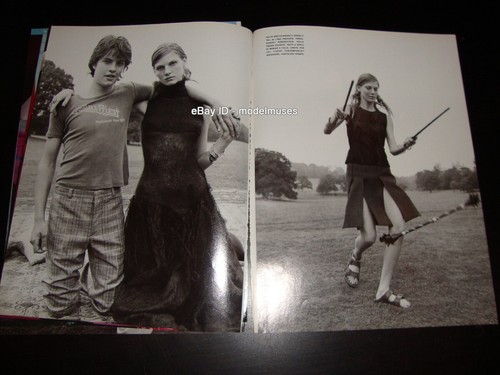 BRIDGET HALL Angela Lindvall 16-Page Fashion EDITORIAL VOGUE Italy November 1998 - Picture 7 of 8