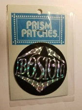BOSTON VINTAGE 1970's CPI CONCERT PRODUCTS INC ROCK BELT BUCKLE PRISM DECAL NOS