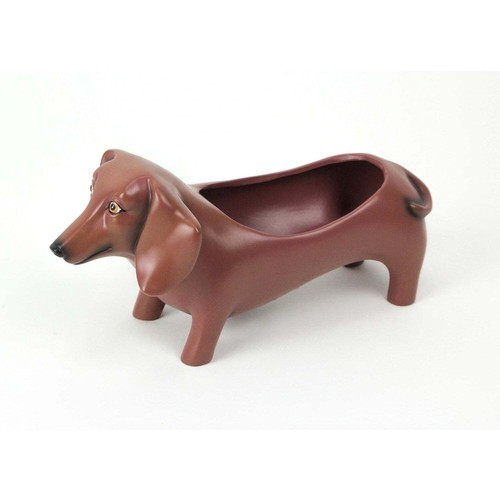 Brown Dachshund Planter Pot - 第 3/4 張圖片